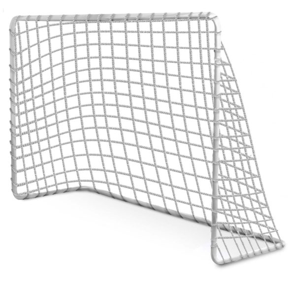 Futballkapu, Neo-Sport NS-485, 183 x 122 x 61 cm, 2 db, fehér keret, fehér PE háló, fém váz, időjárásálló, 4 db rögzítő, szerszám nélkül összeszerelhető