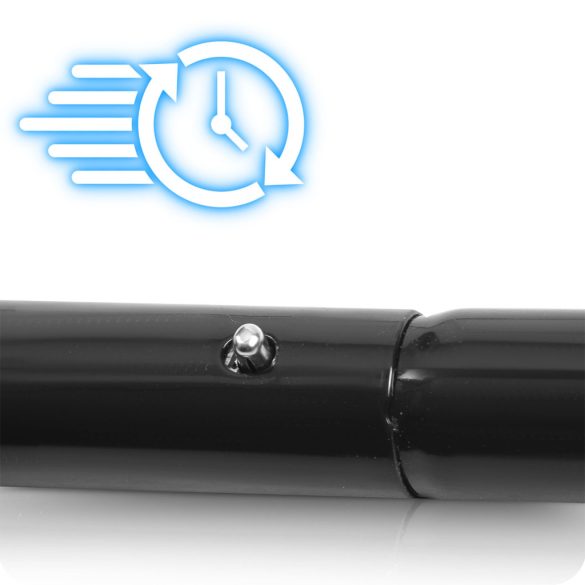 Futballkapu, Neo-Sport NS-497, 300 x 200 x 90 cm, fekete keret, fekete PE háló, fém váz, időjárásálló, keretvédő fedéllel, szerszám nélkül összeszerelhető