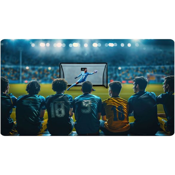 Futballkapu, Neo-Sport NS-497, 300 x 200 x 90 cm, fekete keret, fekete PE háló, fém váz, időjárásálló, keretvédő fedéllel, szerszám nélkül összeszerelhető