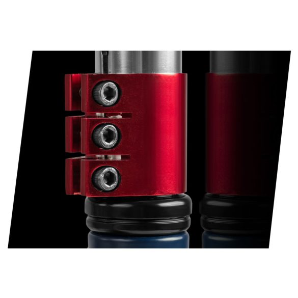 Kaszkadőr roller, SOKE PRO, sötétkék, kígyó minta, 85 cm, 11 cm 88A PU kerekek, ABEC-9 csapágy, alumínium Y kormány, HIC kompresszió, Flex Fender fék