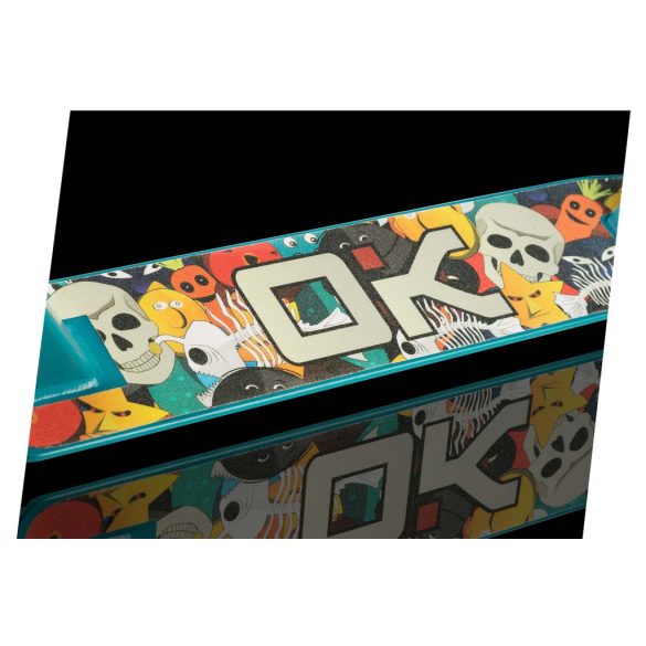 Kaszkadőr roller, SOKE GO!, sárga, 83 cm, 10 cm 88A PU kerekek, ABEC-9 csapágy, Y kormány, Flex Fender fék, tripla alumínium bilincs