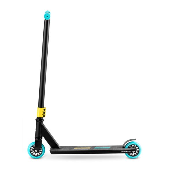Kaszkadőr roller, SOKE GO!, fekete, 82 cm, 10 cm 88A PU kerekek, ABEC-9 csapágy, Y kormány, Flex Fender fék, tripla alumínium bilincs