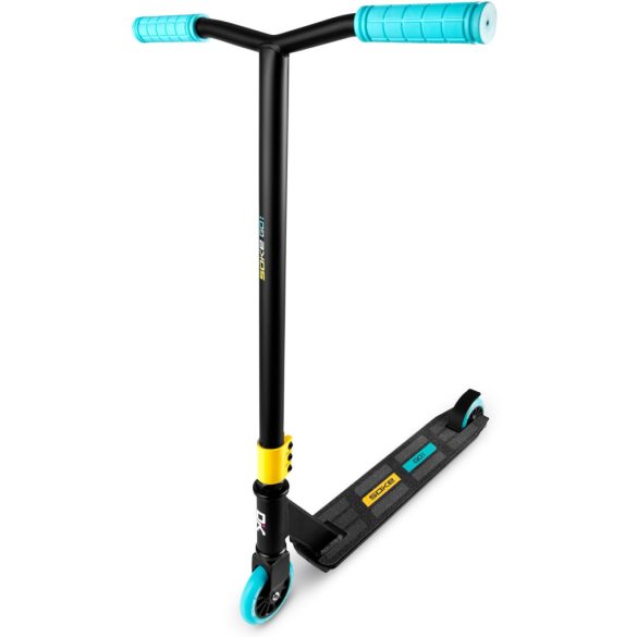 Kaszkadőr roller, SOKE GO!, fekete, 82 cm, 10 cm 88A PU kerekek, ABEC-9 csapágy, Y kormány, Flex Fender fék, tripla alumínium bilincs