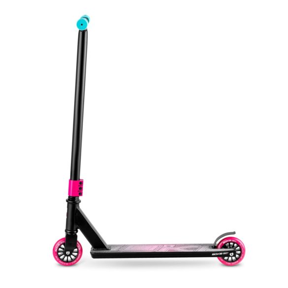 Kaszkadőr roller, SOKE GO!, rózsaszín, 82 cm, 10 cm 88A PU kerekek, ABEC-9 csapágy, rugalmas sárvédőfék, alumínium fellépő