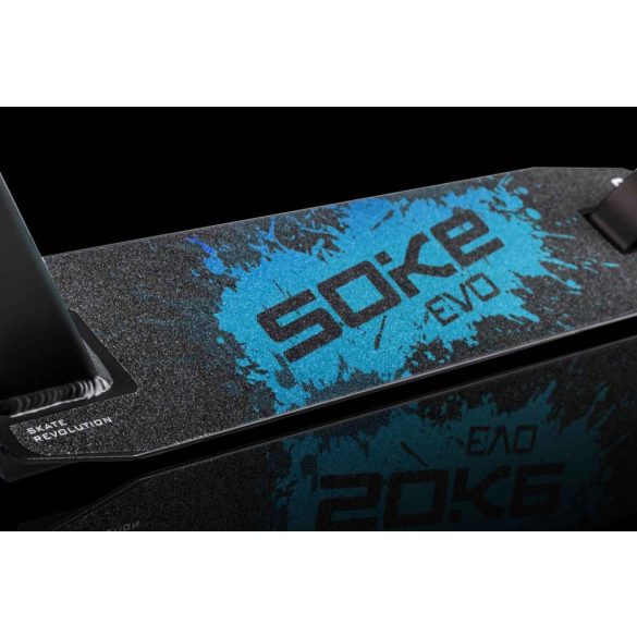 Klasszikus roller, SOKE EVO, kék, 83 cm, 10 cm 88A PU kerekek, ABEC-9 csapágy, HIC kompresszió, integrált kormánycsapágy, Y kormány, max. 100 kg