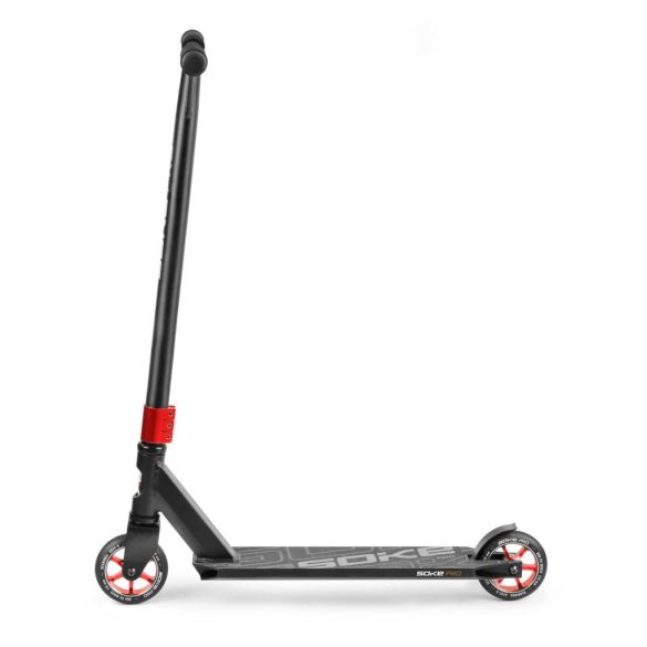 Kaszkadőr roller, SOKE PRO, piros, 85 cm, 11 cm 88A PU kerekek, ABEC-9 csapágy, HIC kompresszió, Y kormány, max. 100 kg