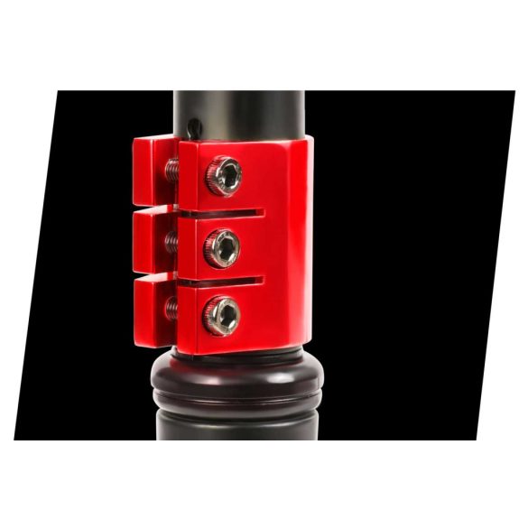 Kaszkadőr roller, SOKE PRO, piros, 85 cm, 11 cm 88A PU kerekek, ABEC-9 csapágy, HIC kompresszió, Y kormány, max. 100 kg