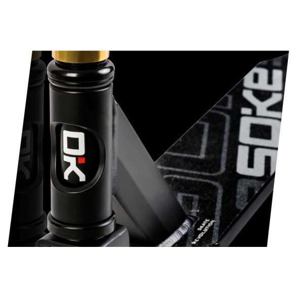 Kaszkadőr roller, SOKE PRO, arany, 85 cm, 11 cm 88A PU kerekek, ABEC-9 csapágy, HIC kompresszió, Y kormány, max. 100 kg