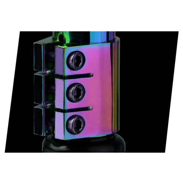 Kaszkadőr roller, SOKE EVO Street, neokróm, 83 cm, 10 cm 88A PU kerekek, ABEC-9 csapágy, 360°-ban forgó T kormány, Flex Fender fék, maximum 100 kg