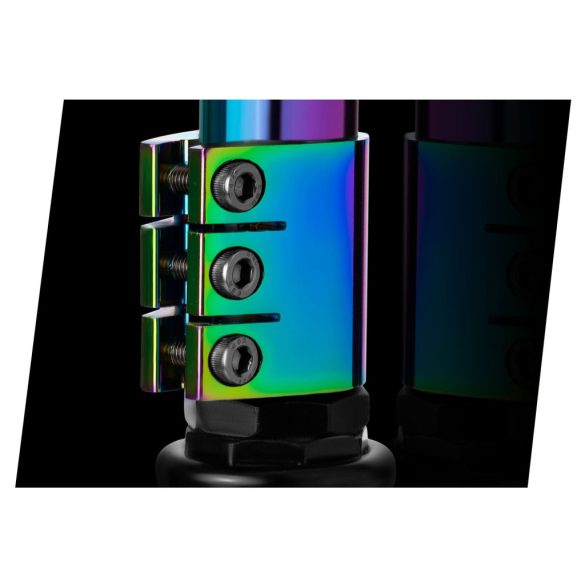 Kaszkadőr roller, SOKE EVO Street, fekete, 83 cm, 10 cm 88A PU kerekek, ABEC-9 csapágy, 360°-ban forgó T kormány, Flex Fender fék, maximum 100 kg