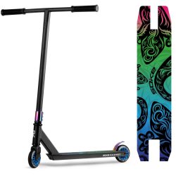   Kaszkadőr roller, SOKE EVO Street, fekete, 85 cm, 10 cm 88A PU kerekek, ABEC-9 csapágy, Flex Fender fék, T kormány, max. 100 kg