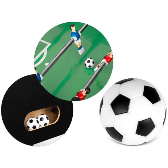 Csocsóasztal, Neo-Sport NS-803, zöld/fekete, 120 x 60 x 80 cm, összecsukható, MDF játéktér, 22 játékos, 2 labda, 8 krómozott rúd, csúszásgátló fogantyúk, kézi számláló