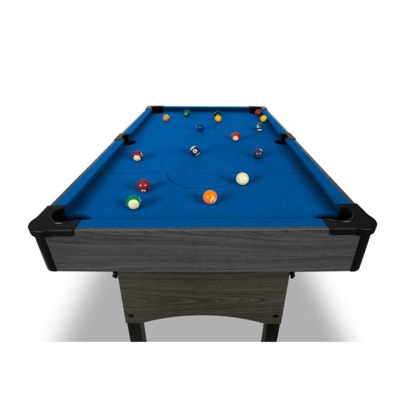 Biliárdasztal, Neo-Sport NS-809, kék, 178 x 95 x 80 cm, állítható lábak, 16 db golyó, 2 dákó 92 cm, 1 háromszög, 2 kréta