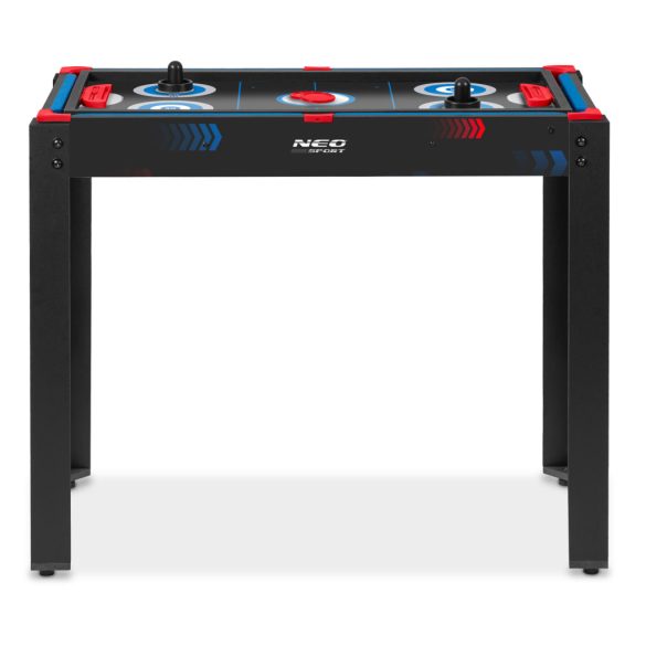 Multifunkciós játékasztal, Neo-Sport NS-810, 5 az 1-ben, 92 x 46 x 73 cm, biliárd, léghoki, pingpong, kosárlabda, íjászat, állítható lábak, teljes kiegészítőkkel