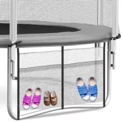   Trambulin cipőtartó háló, Neo-Sport 1861, 84 × 50 cm, 45 cm-es rögzítőpántokkal, univerzális, cipőknek, telefonnak, apróságoknak