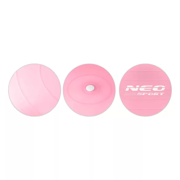 Fitnesz labda, Neo-Sport NS-950, rózsaszín, 55 cm, pukkanásgátló rendszer, csúszásmentes felület, PVC, pumpával (TE195000)