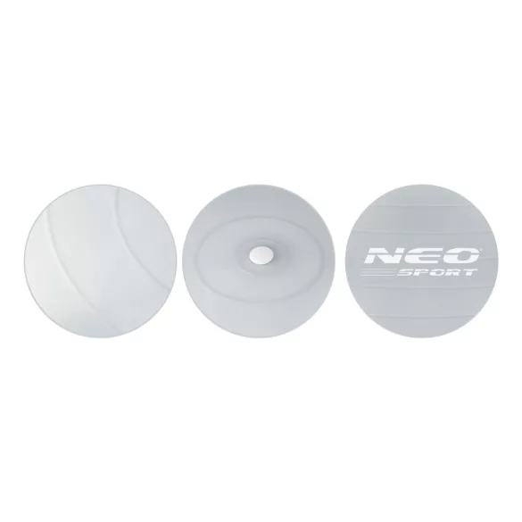 Fitnesz labda, Neo-Sport NS-952, ezüst, 75 cm, pukkanásgátló rendszer, csúszásmentes felület, PVC, pumpával (TE195200)