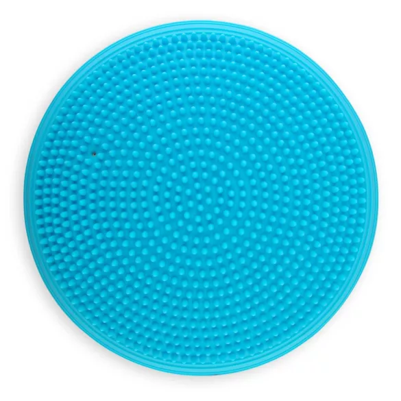 Egyensúlyozó párna, Neo-Sport NS-958, kék, átmérő: 33 cm, akupresszúrás tüskés, csúszásgátló, vízálló, PVC, pumpával, 150 kg teherbírás (TE195800)