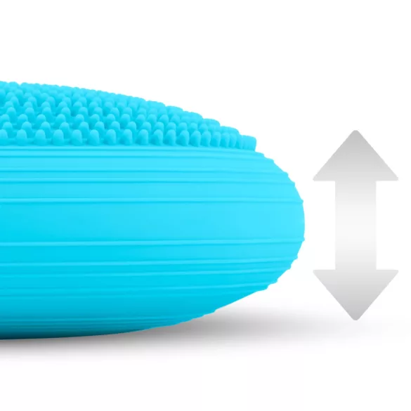 Egyensúlyozó párna, Neo-Sport NS-958, kék, átmérő: 33 cm, akupresszúrás tüskés, csúszásgátló, vízálló, PVC, pumpával, 150 kg teherbírás (TE195800)