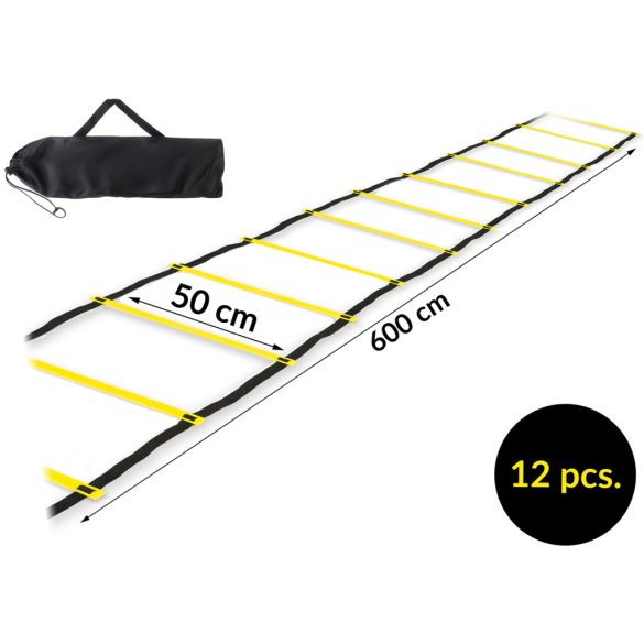 Koordinációs létra, Neo-Sport NS-967, 600 cm, agilitásfejlesztő, gyorsasági és lábmunkagyakorlatokhoz