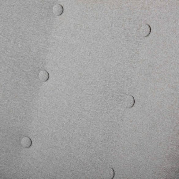 Lábtartós fotel, Sofotel Norse, világosszürke, lábtartóval, füles kialakítás, kárpitozott, bükkfa, filccel alábélelt lábak, levehető huzatú párna, skandináv stílus