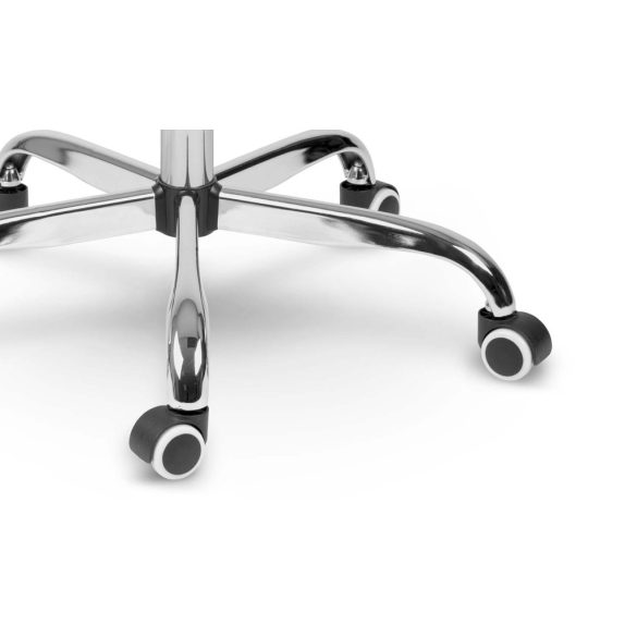 Irodai szék, Sofotel Koiba, fekete, 101-111 cm, dupla párnázás, állítható, hintamechanika, gázliftes magasságállítás, gumírozott kerekek, 120 kg teherbírás