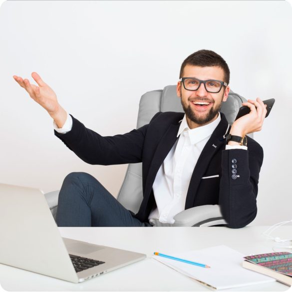 Irodai szék, Sofotel Porto, szürke, 47-55 cm ülésmagasság, duplán párnázott, dönthető és hintáztatható, gumírozott kerekek, 120 kg teherbírás