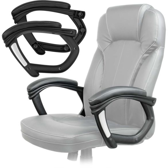 Szék karfa, Sofotel 222 típushoz, 2 db, fekete, tartós műanyag, univerzális méret, csavarok nélkül