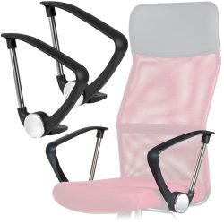   Szék karfa, Sofotel Sydney típushoz, 2 db, fekete, tartós műanyag, univerzális méret, csavarok nélkül