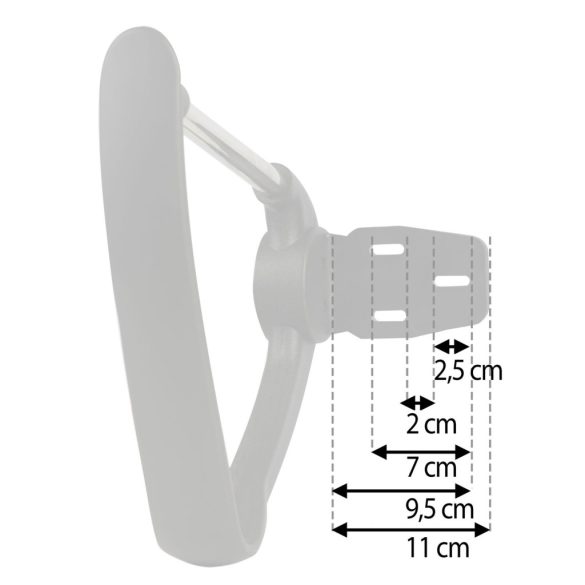 Szék karfa, Sofotel Sydney típushoz, 2 db, fekete, tartós műanyag, univerzális méret, csavarok nélkül