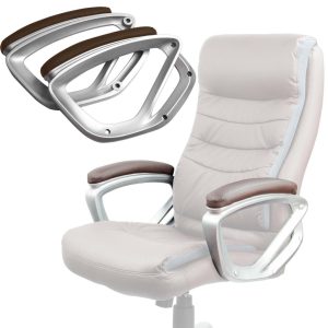 Szék karfa, Sofotel 226 típushoz, 2 db, barna, műanyag, puha műbőr borítás, univerzális, csavarok nélkül