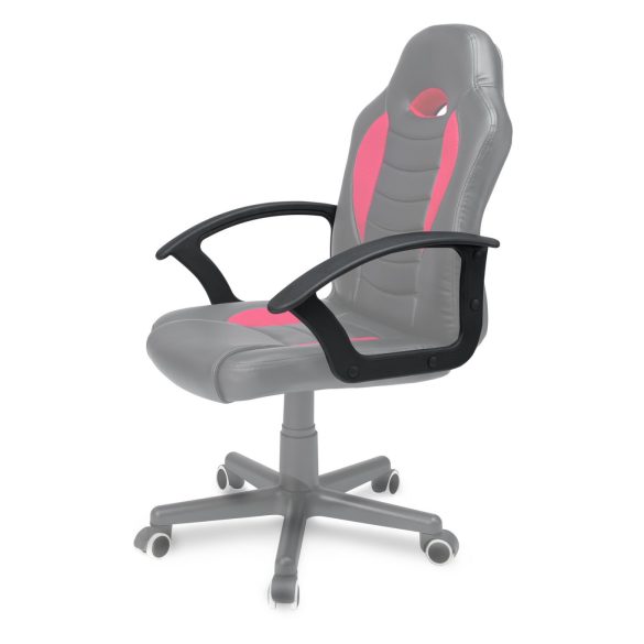 Szék karfa, Sofotel Scorpion típushoz, 2 db, fekete, tartós műanyag, univerzális méret, 8 db takarókupakkal, csavarok nélkül