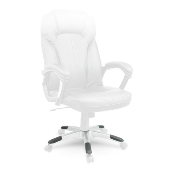 Szék talp, Sofotel EG-222, 64 cm, fekete, ezüst, 50 mm gázlift furat, 11 mm kerékcsap