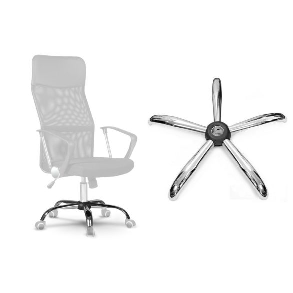 Szék talp, Sofotel, 32 cm, krómozott