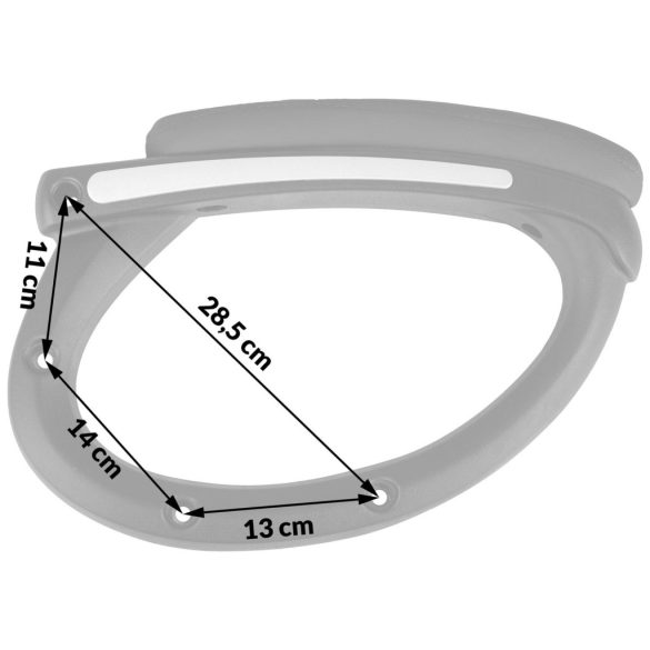 Szék karfa, Sofotel Porto típushoz, 2 db, fekete, tartós műanyag, univerzális méret, 8 db takarókupakkal, csavarok nélkül