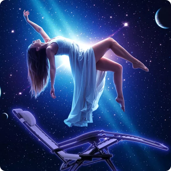 Napozóágy szett, Sofotel ChillWell, szürke, 110 x 102 x 60 cm, összecsukható, párnázott, italtartóval, teherbírás: 120 kg, 2 db-os szett