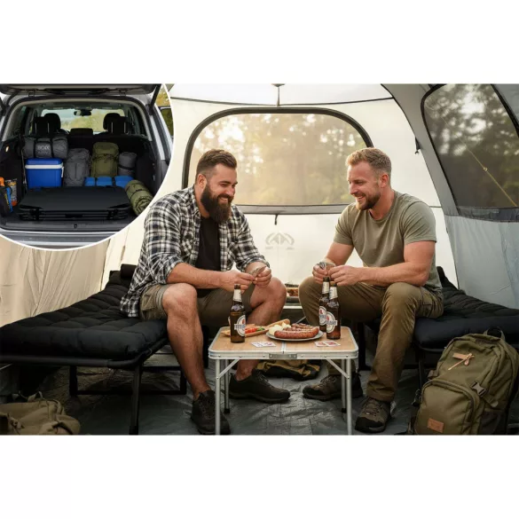 Napozóágy, Sofotel ChillWell Dream, fekete, 193 x 75,5 x 67 cm, összecsukható, párnázott, fekvő helyzetbe dönthető, teherbírás: 120 kg