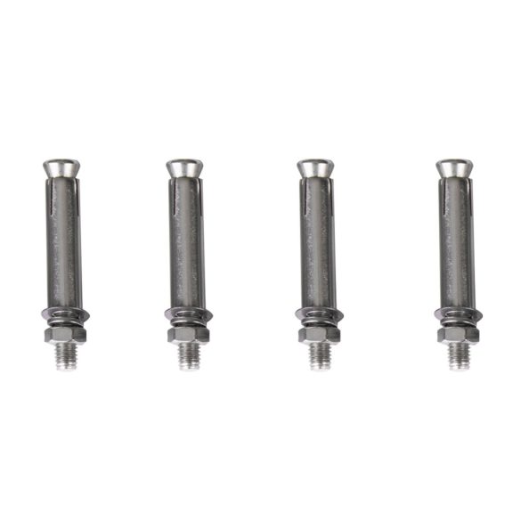 Függőfotel mennyezeti szerelőkészlet, Sofotel, hintához és függőfotelhez, 150 cm lánc, acél, 150 kg teherbírás, 3 karabiner, csavarok és tiplik