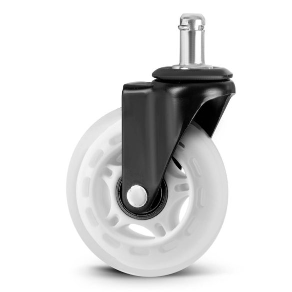 Székgörgő készlet, Sofotel, 5 db, átlátszó, 100% kaucsuk, csapágyazott, univerzális, fém szerkezet, csendes