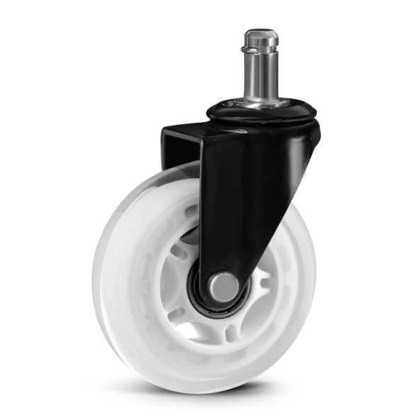 Székgörgő készlet, Sofotel, 5 db, átlátszó, 100% kaucsuk, csapágyazott, univerzális, fém szerkezet, csendes