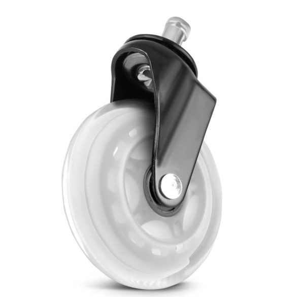 Székgörgő készlet, Sofotel, 5 db, átlátszó, 100% kaucsuk, csapágyazott, univerzális, fém szerkezet, csendes