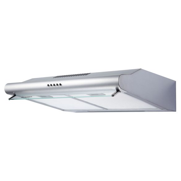 Beépíthető páraelszívó, Berdsen, BE-10-A, 50 cm, rozsdamentes acél, LED világítással, mechanikus vezérlés, 5 rétegű alumínium zsírszűrő