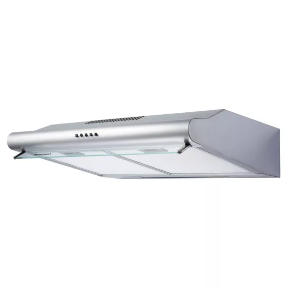 Beépíthető páraelszívó, Berdsen, BE-10-A, 50 cm, rozsdamentes acél, LED világítással, mechanikus vezérlés, 5 rétegű alumínium zsírszűrő
