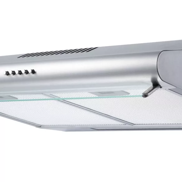Beépíthető páraelszívó, Berdsen, BE-10-A, 60 cm, rozsdamentes acél, LED világítás, 3 fokozat, mechanikus vezérlés, alumínium zsírszűrő