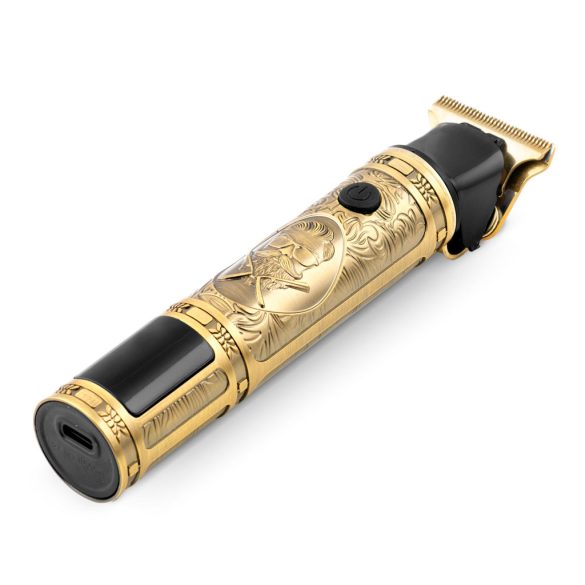 Akkumulátoros hajvágó, Berdsen BD-261, arany, ember minta, 5 W, acél penge, 6000/7500/8500 RMP, 1,5–9 mm, LCD kijelzős, Li-Ion 3,7 V 1800 mAh, USB-C töltés