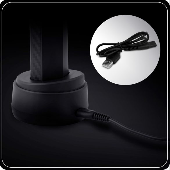 Akkumulátoros testszőrnyíró, Berdsen BD-267, fekete, 5 W, acél penge, 3-12 mm, LCD kijelzős, Li-ion 3,7 V 600 mAh, USB-C töltés