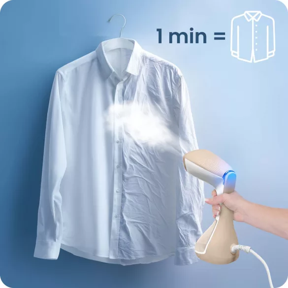 Elektromos ruhagőzölő, Berdsen BD-311, fehér, 1600 W, 230 ml tartály, gőzkibocsátás: 26 g/perc, kefés fej, 2,0 m kábel