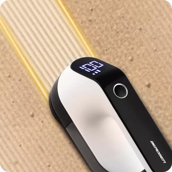 Akkumulátoros textilborotva, Berdsen BD-391, fehér/fekete, LCD kijelző, 3 üzemmód, 2000 mAh akkumulátor, USB-C töltés, 2 rozsdamentes acél penge