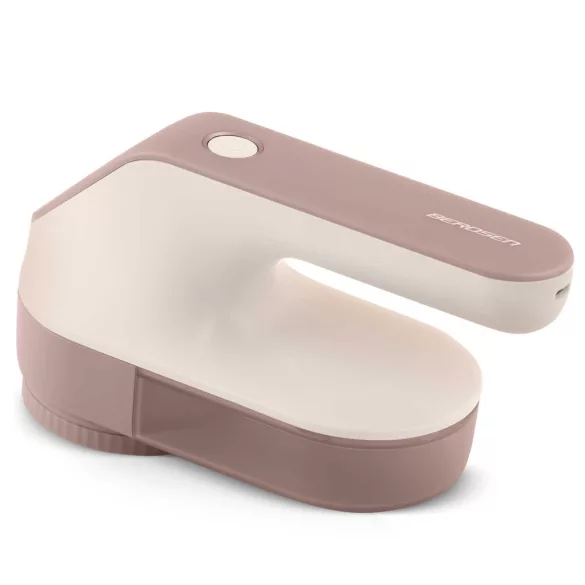Akkumulátoros textilborotva, Berdsen BD-391, arany/bézs, LCD kijelző, 3 üzemmód, 2000 mAh akkumulátor, USB-C töltés, 2 rozsdamentes acél penge