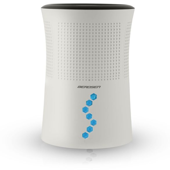 Páramentesítő, Berdsen BD-527, fehér, 700 ml tartály, 300 ml/nap, ultracsendes 34 dB, Peltier-technológia, LED világítás, energiatakarékos, 22,5 W